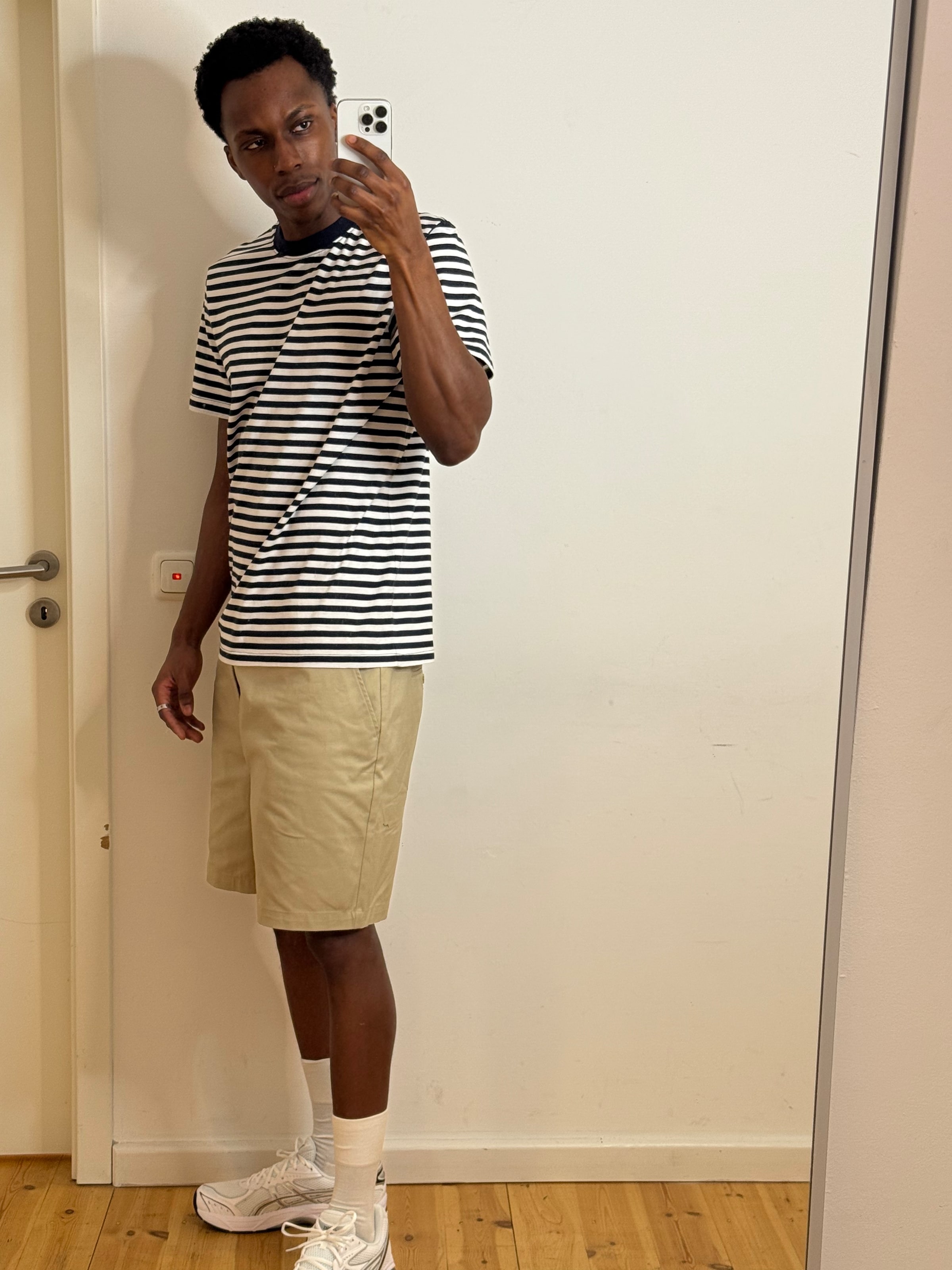 Fabio - Striped Tee And Shorts Look