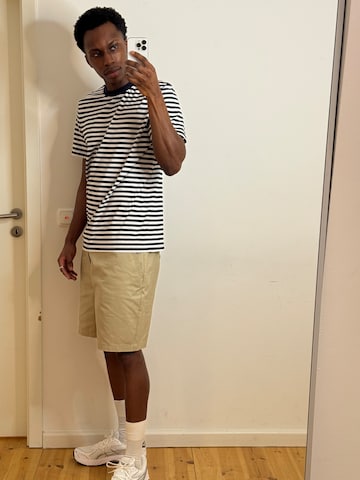 Striped Tee And Shorts Look