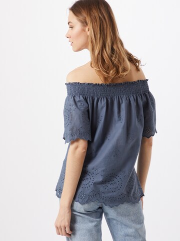 ONLY Off Shoulder Top in Blau