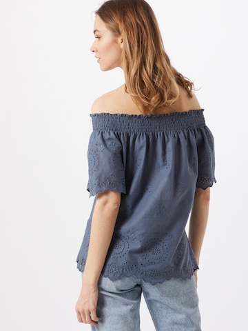 ONLY Off Shoulder Top in Blau