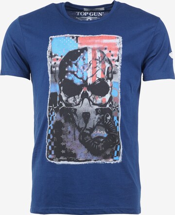 TOP GUN T-Shirt 'Playmaker' in Blau: predná strana