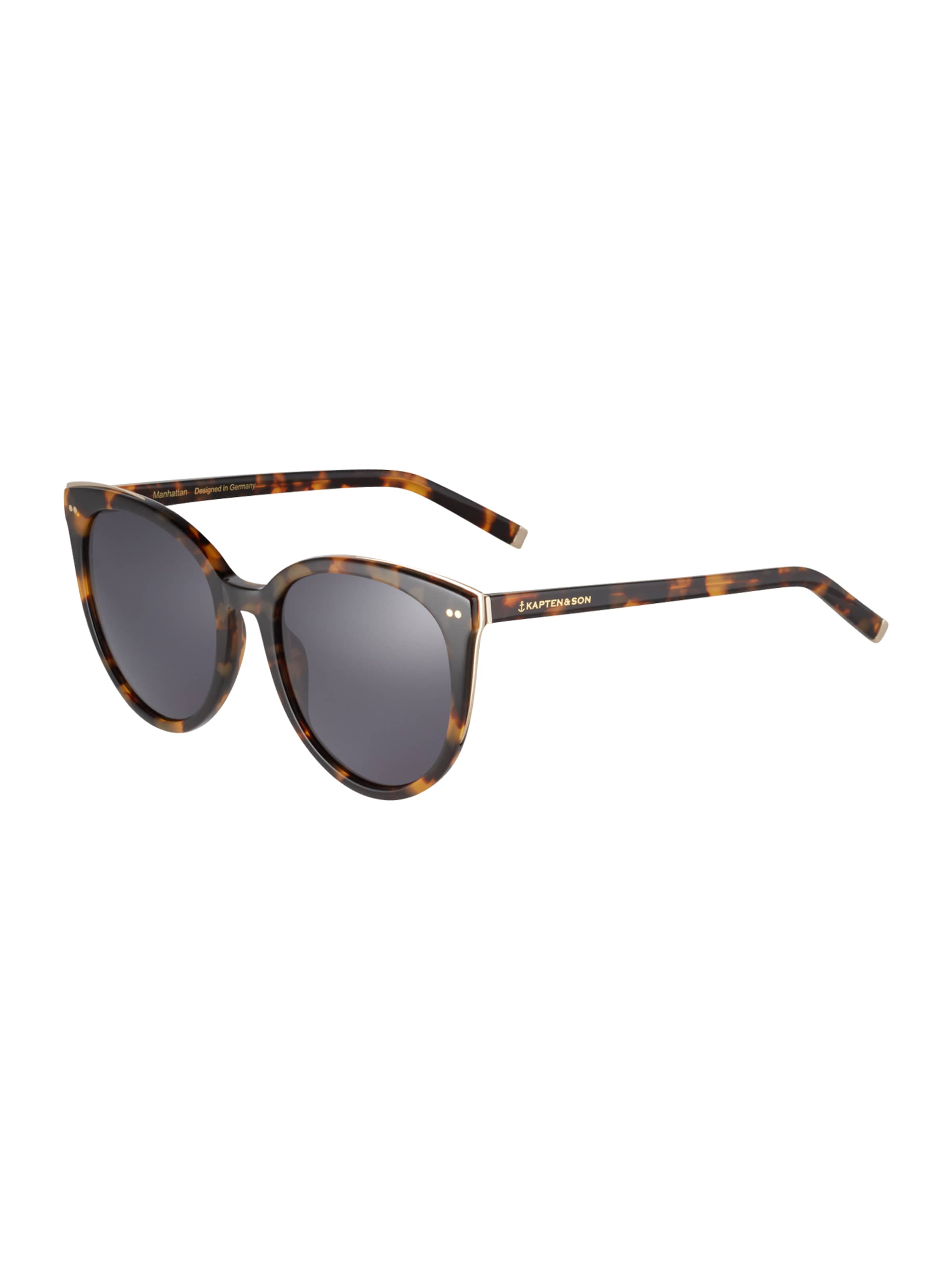 Occhiali da sole 'Manhattan Dark Tortoise Black' di Kapten & Son in marrone: frontale