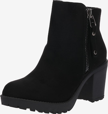 H.I.S Ankle Boots in Black: front