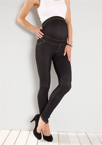 Neun Monate Skinny Jeggings in Schwarz: predná strana