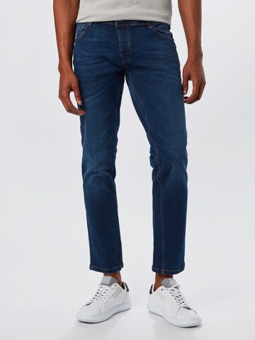Slimfit Jeans 'Joy 2' de la !Solid pe albastru: față