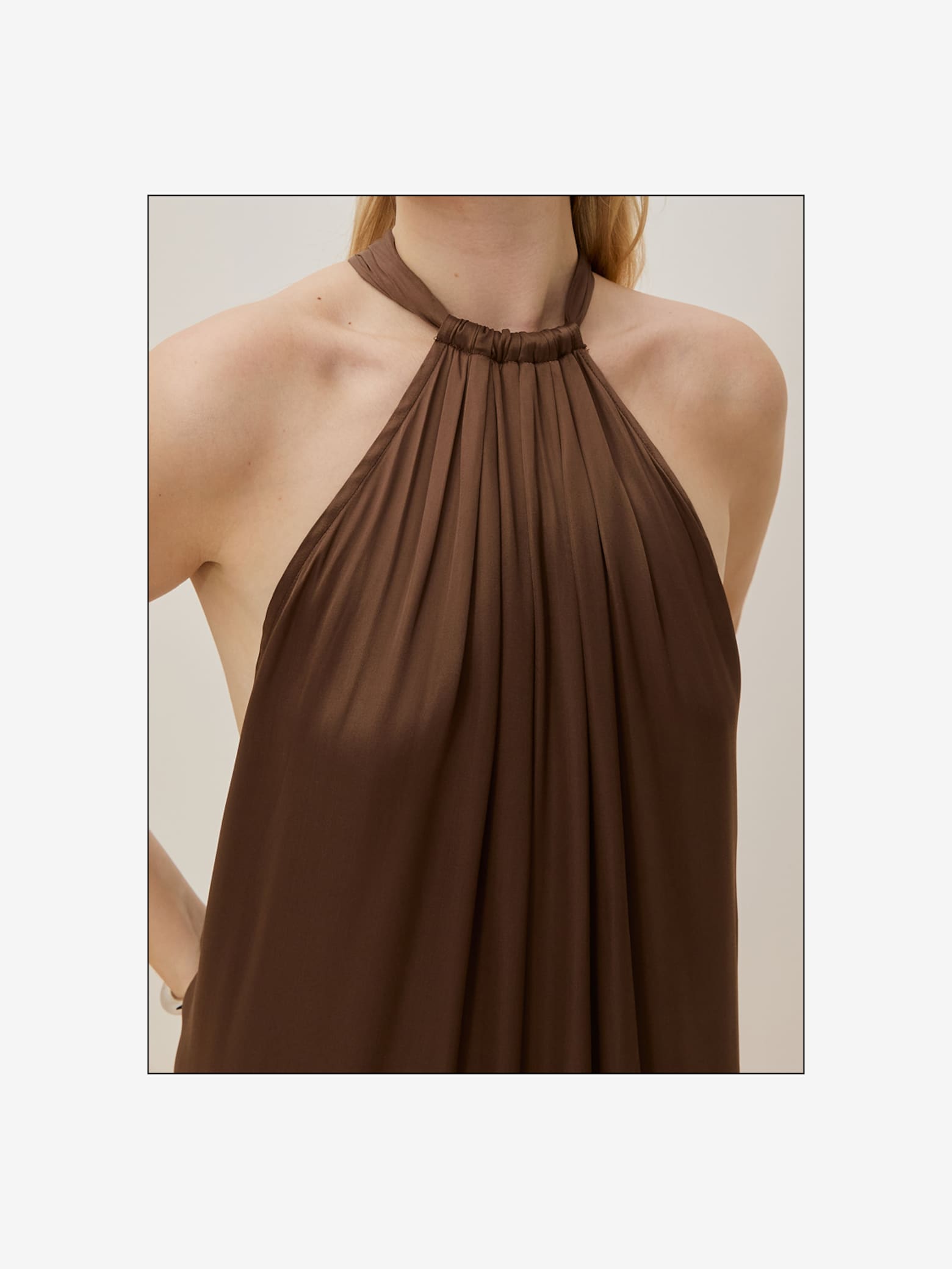 Amelia B. - Brown Neckholder Dress Look