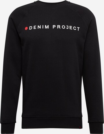 Coupe regular Sweat-shirt Denim Project en noir : devant