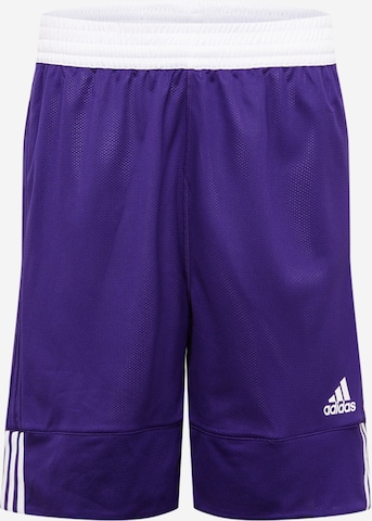 ADIDAS PERFORMANCE - Pantalón deportivo en lila: frente