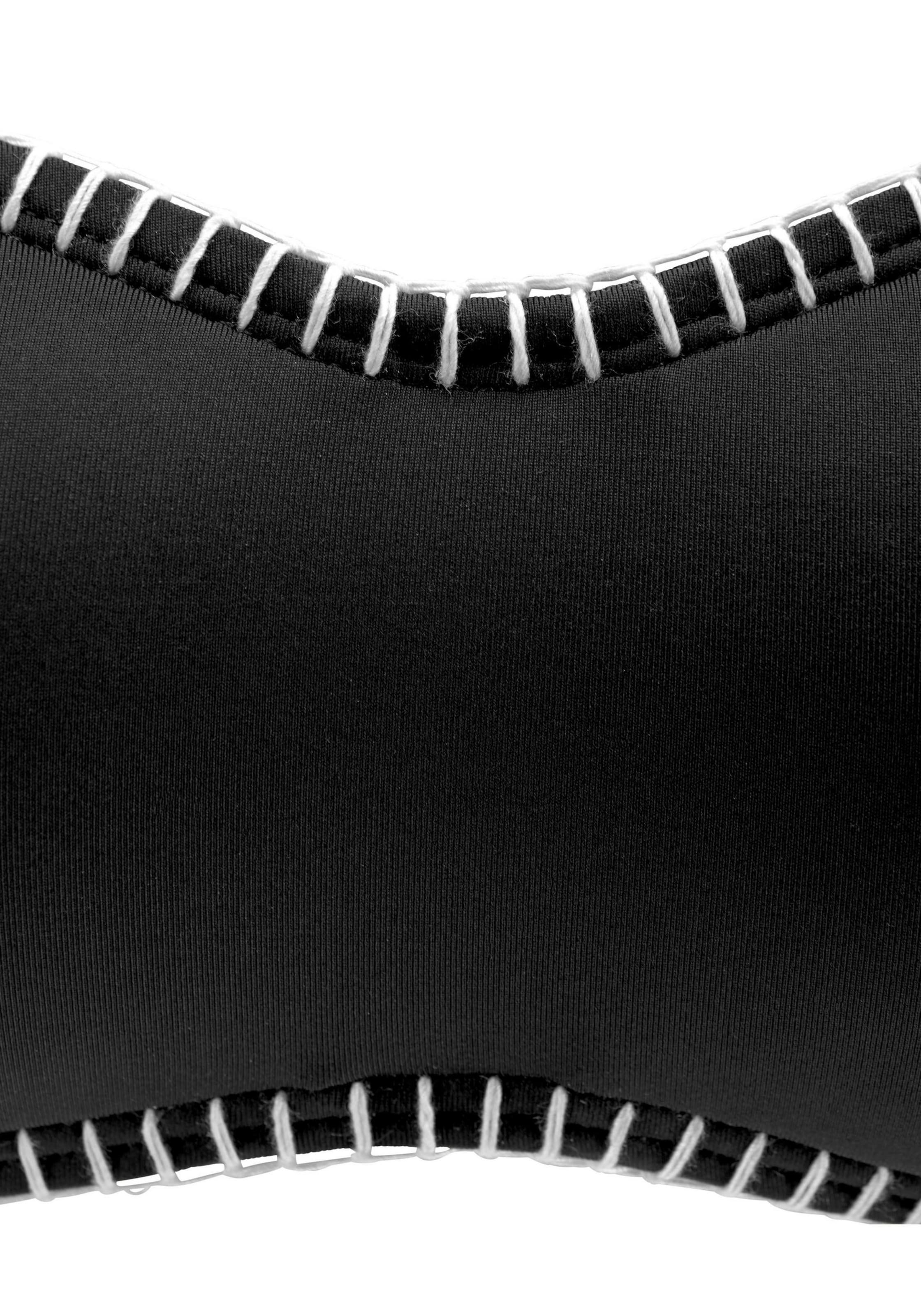 Bandeau Sutien costum de baie de la SUNSEEKER pe negru