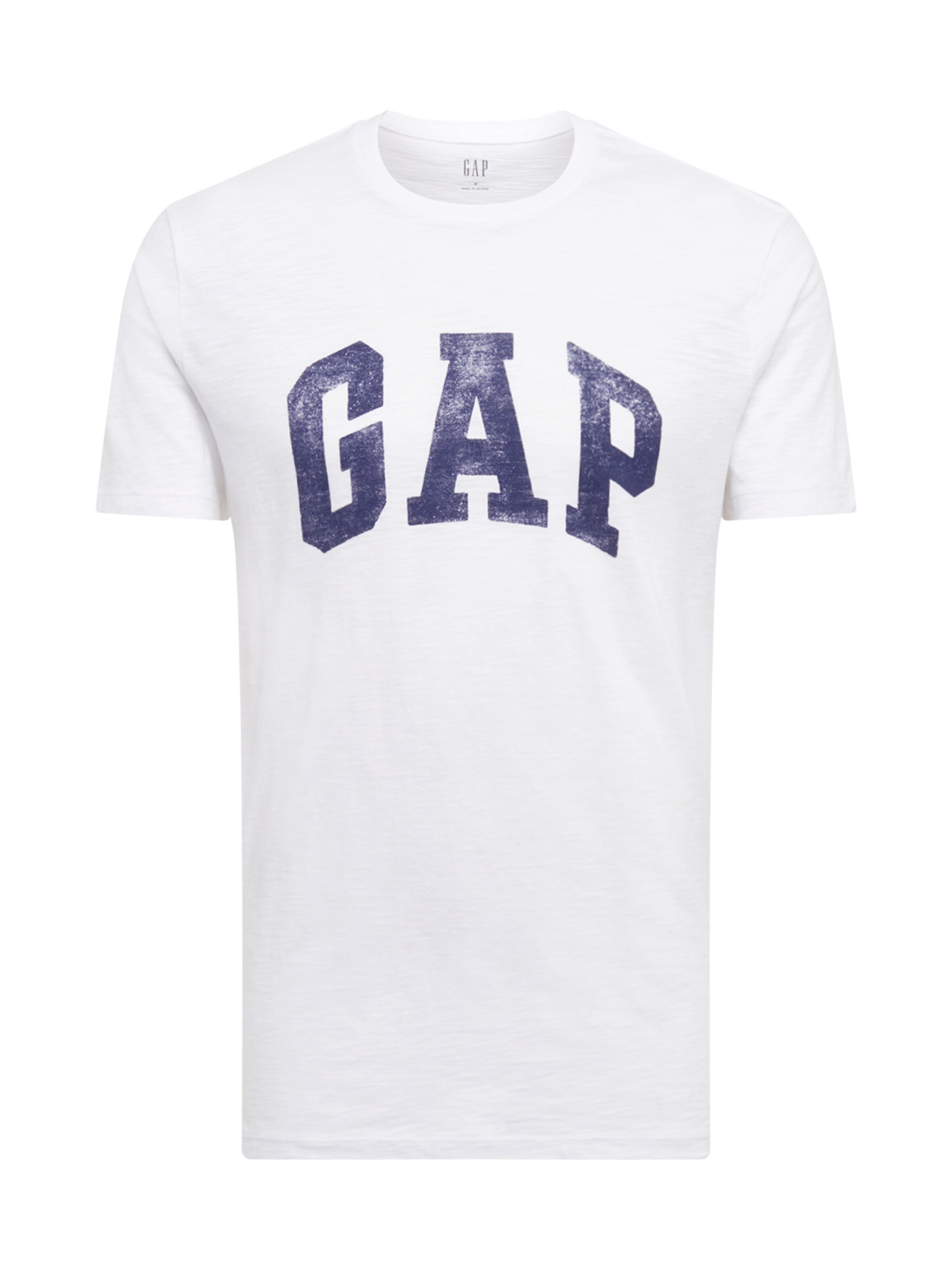 GAP - Shirt 'V-LOGO DISTRESS ARCH' in de kleur Blauw