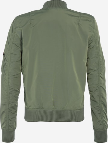 ALPHA INDUSTRIES - Chaqueta de entretiempo 'MA-1 TT' en verde