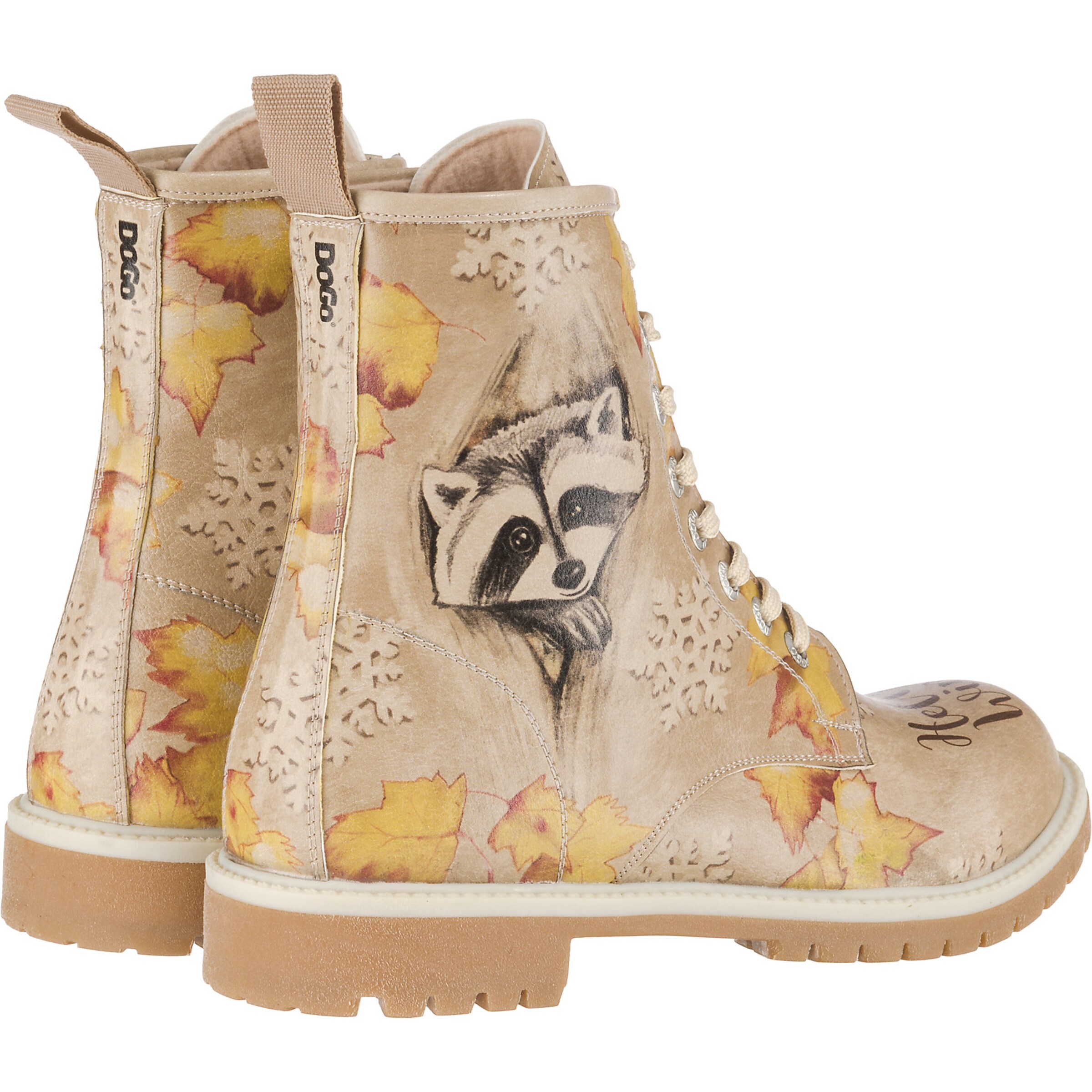 DOGO Stiefelette 'Raccoon' in Beige