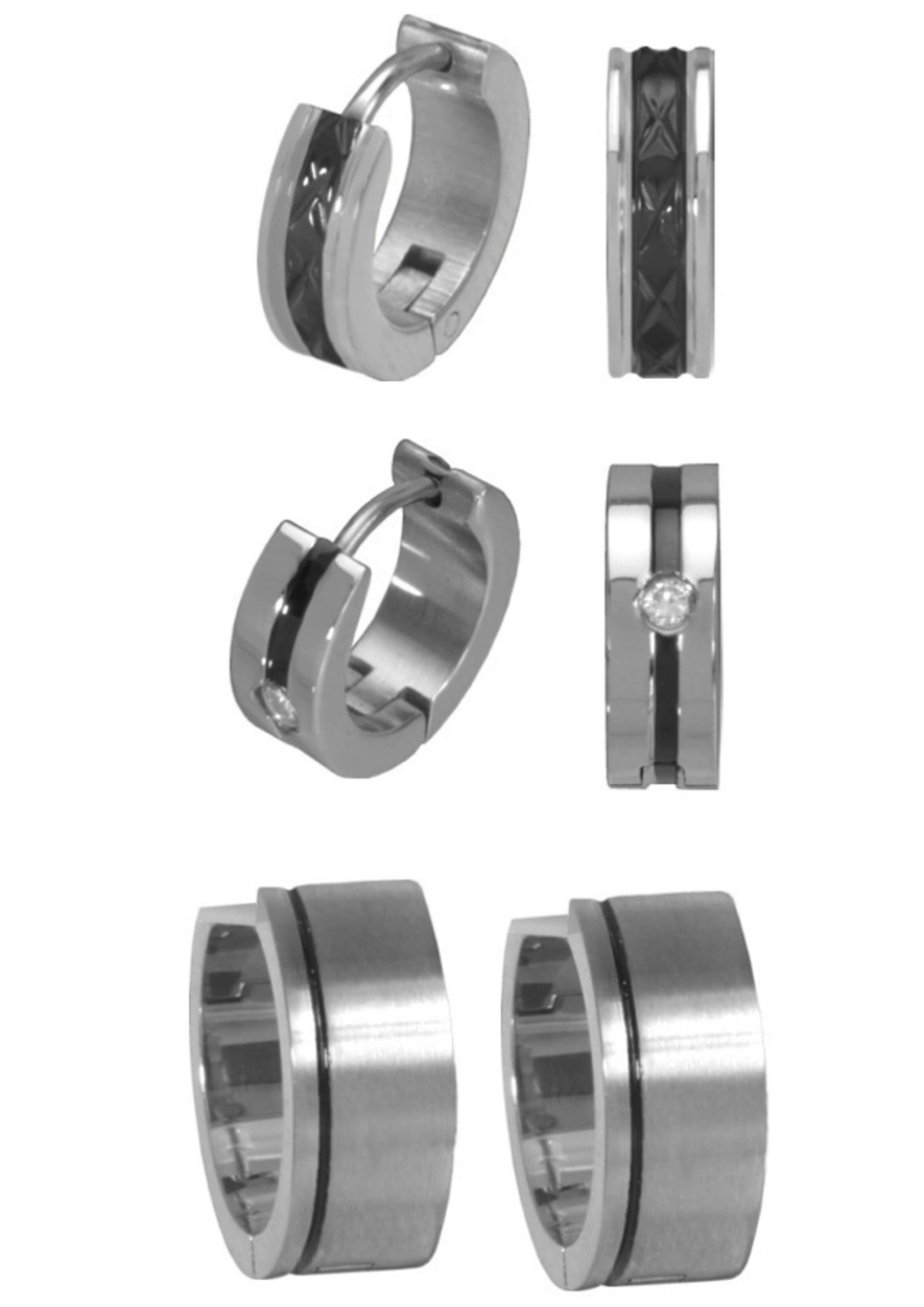 FIRETTI Jewelry Set in Grey: front