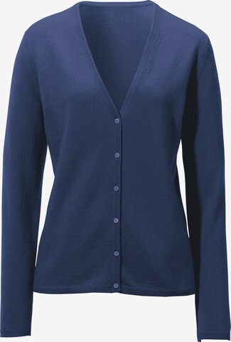 Peter Hahn Knit Cardigan in Blue: front