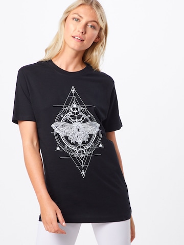 Merchcode Shirt 'Ladies Moth' in Schwarz: predná strana