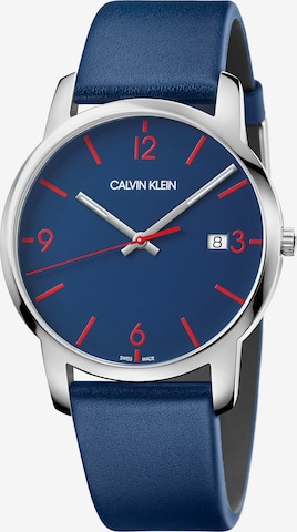 Calvin Klein Analoog horloge 'CITY EXTENSION' in Blauw: voorkant
