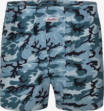 Sugar Pine Boxer shorts ' Snow Camouflage ' in Blue: front