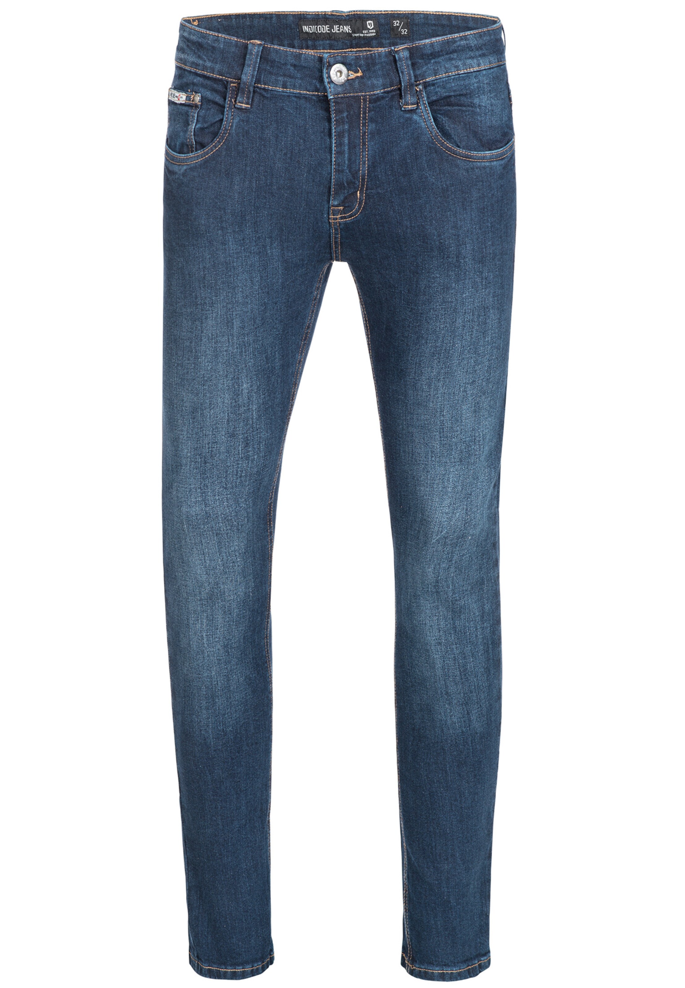 INDICODE JEANS Trousers 'Texas' in Blue: front