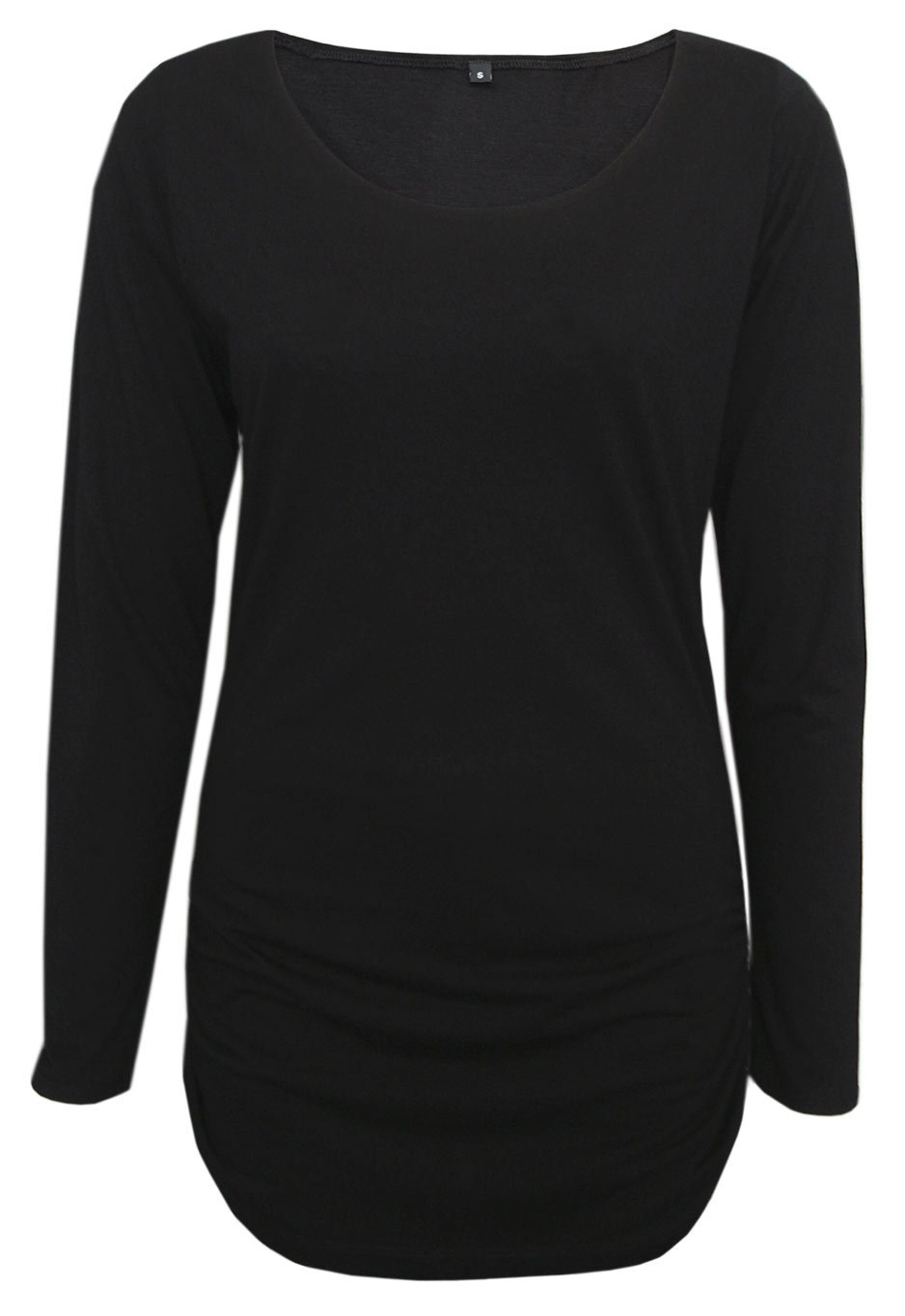 Natural Born Yogi - Langarm-shirt Deluxe 'wonderful Words' - Black in schwarz