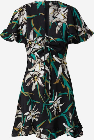 AX Paris - Vestido 'Tropical' em preto: frente