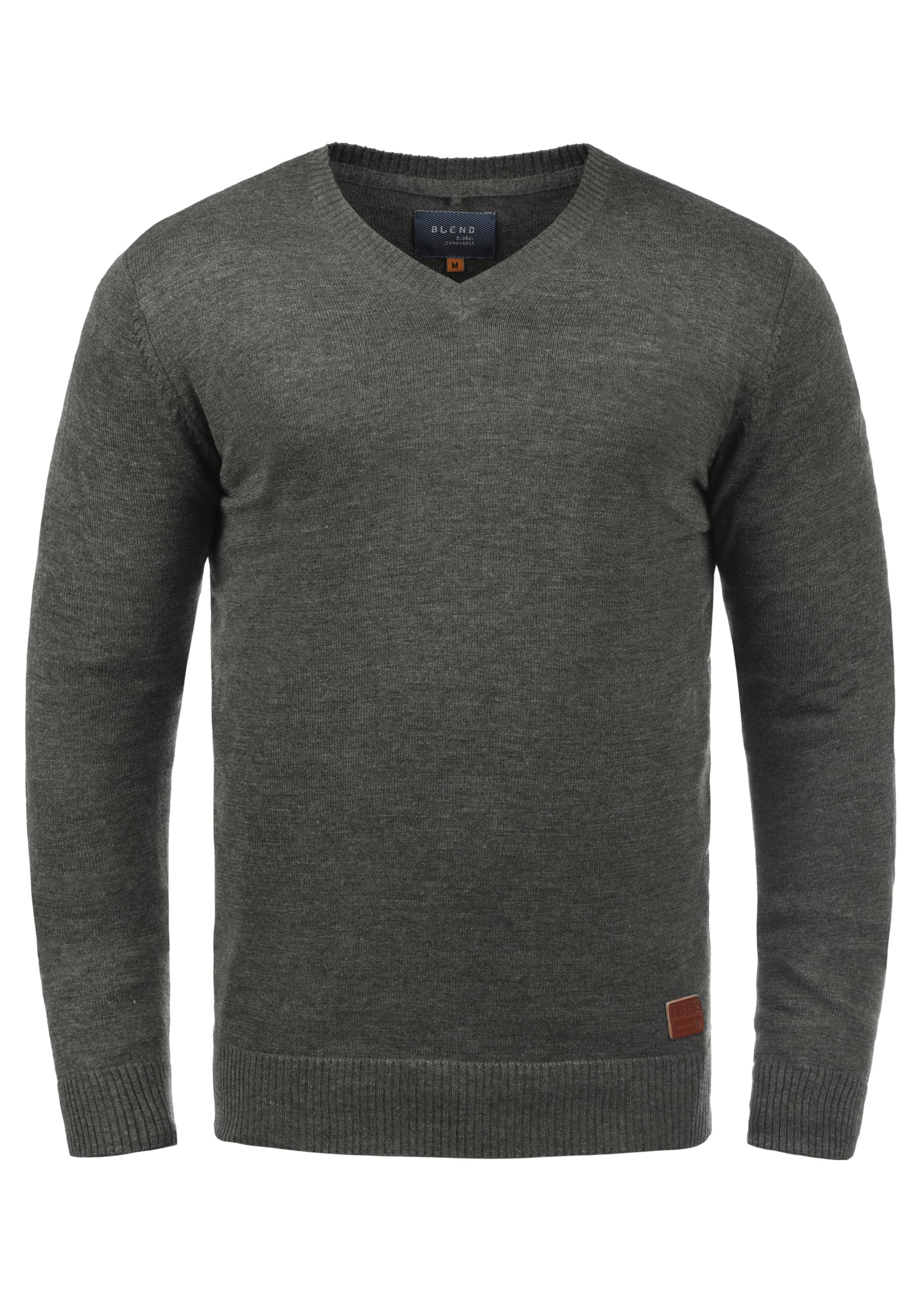 Pull-over 'Lasse' BLEND en gris : devant
