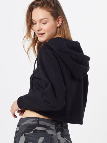 Urban Classics Zip-Up Hoodie in Black: back