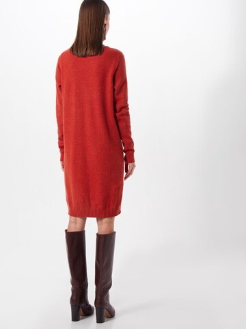 VILA Knitted dress 'Ril' in Red: back