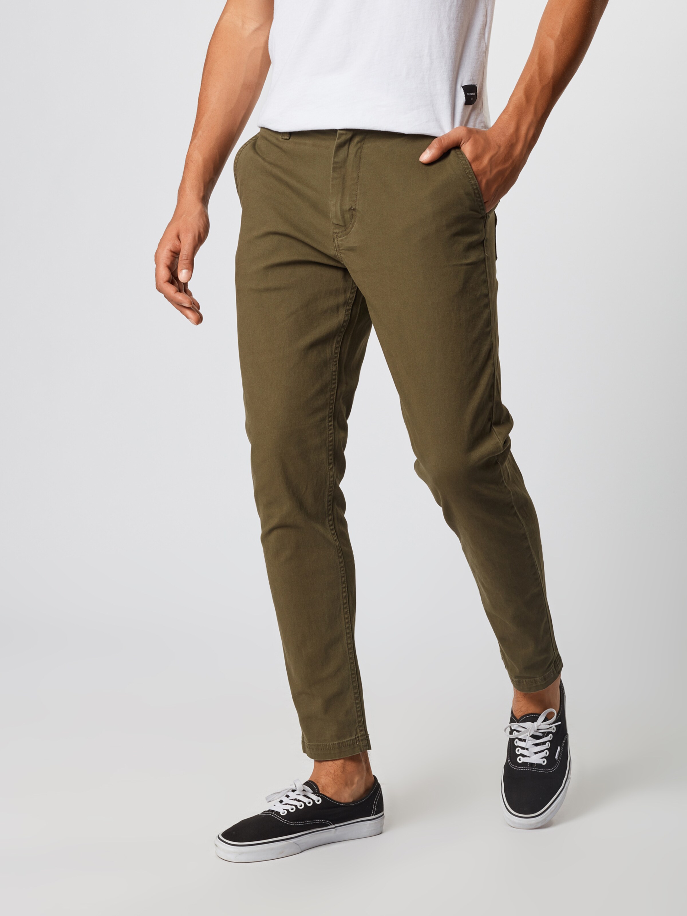 JACK & JONES Pantalon chino 'MARCO CONNOR AKM 769' en olive: Vue de face