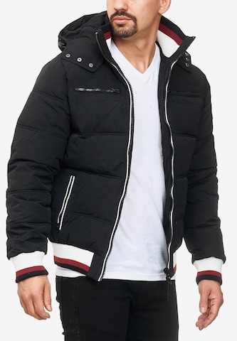 INDICODE JEANS Winter Jacket 'Marlon' in Black