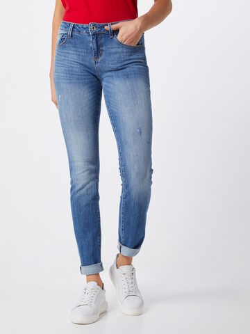 GUESS Slimfit Jeans 'ANNETTE' in Blauw: voorkant