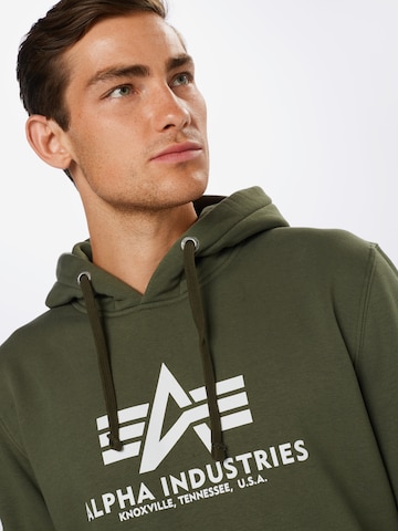 ALPHA INDUSTRIES Μπλούζα φούτερ σε πράσινο