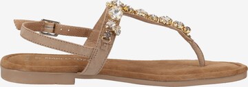 MARCO TOZZI Teenslipper in Beige