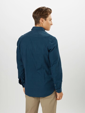 OLYMPSlim Fit Košulja 'Level 5 Smart' - plava boja