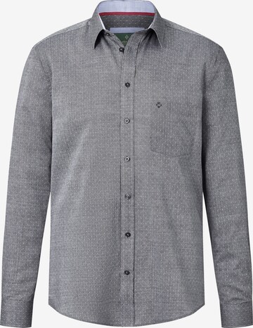 Fit confort Chemise 'Earl George' Charles Colby en gris : devant