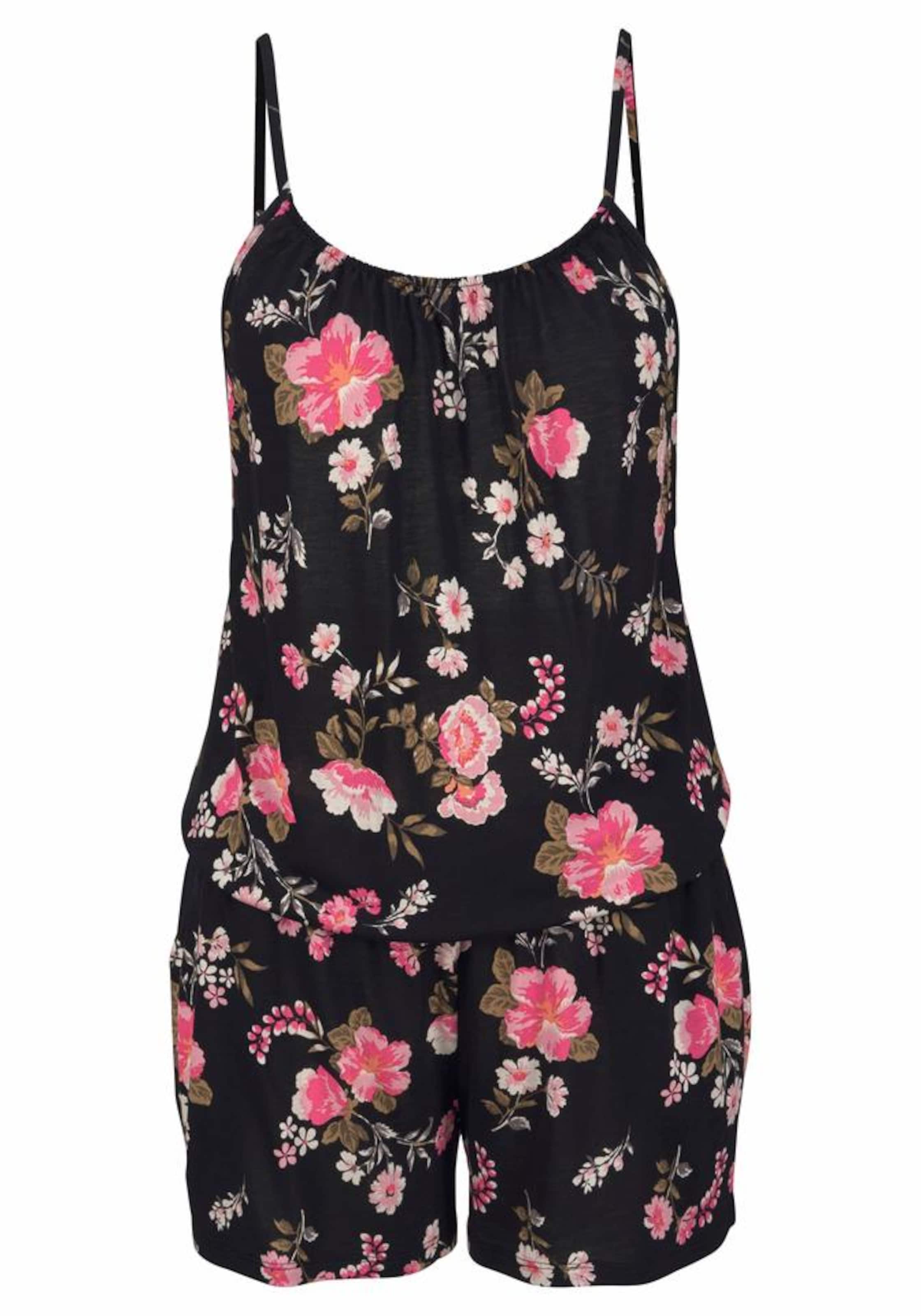 LASCANA Jumpsuit in Black: front