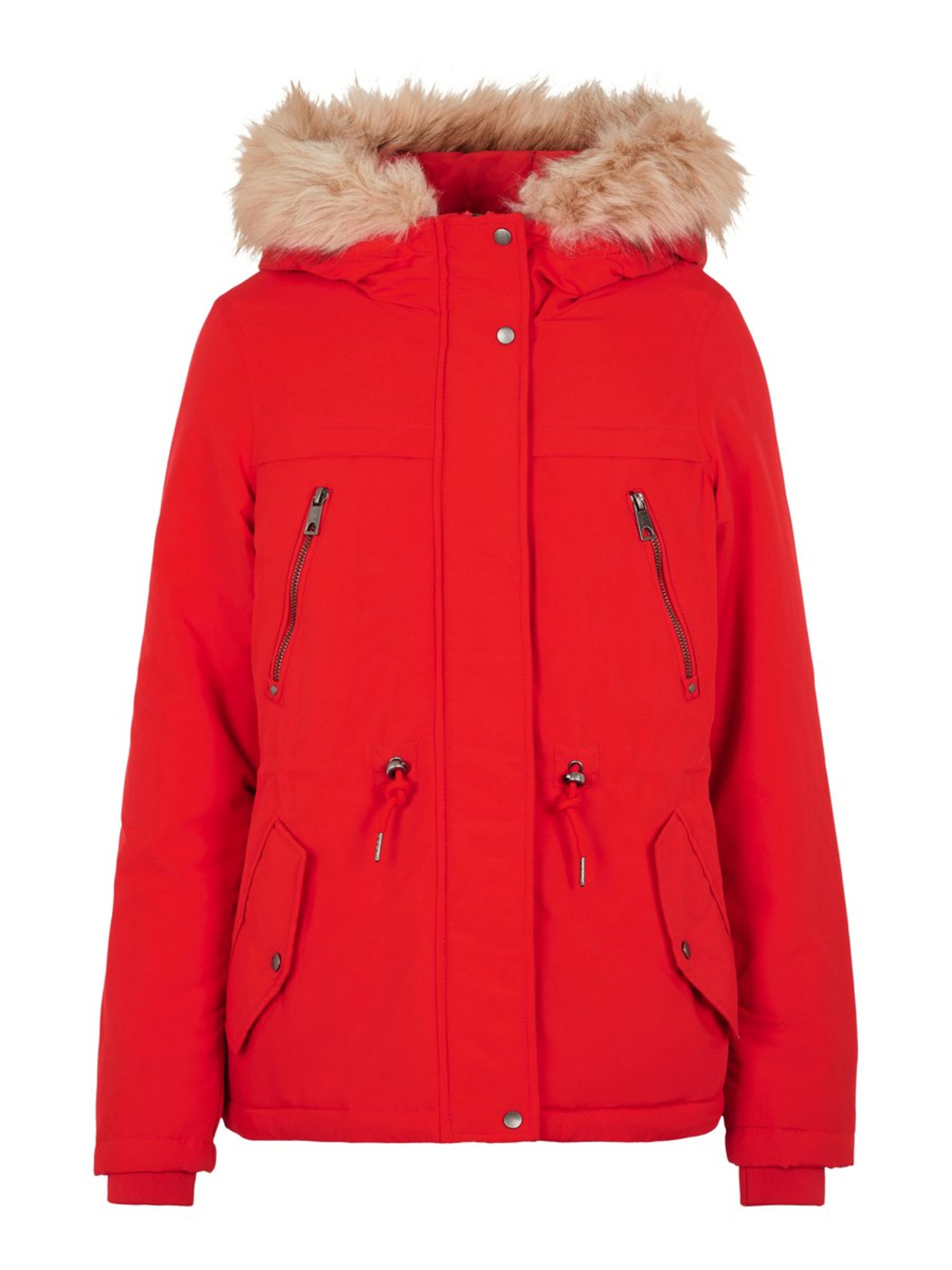VERO MODA - Winterjas in de kleur Rood