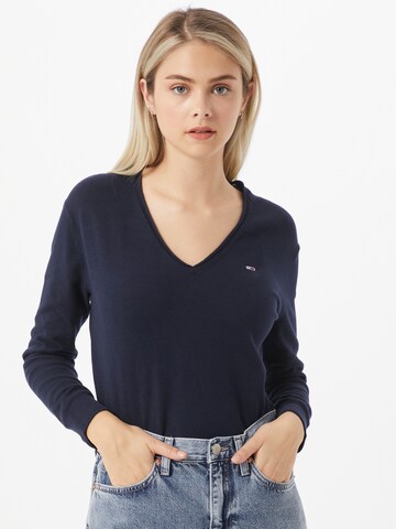 Tommy Jeans Pullover in Blau: predná strana