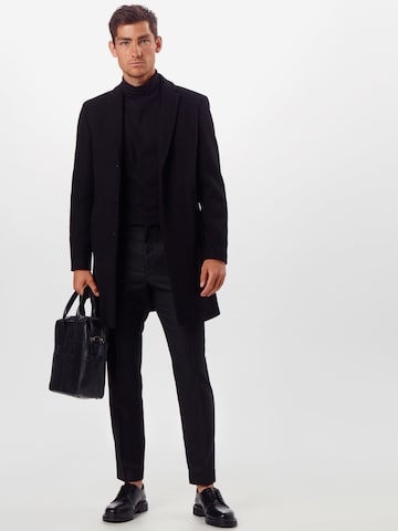 BURTON MENSWEAR LONDON Slimfit Bukse med press i svart