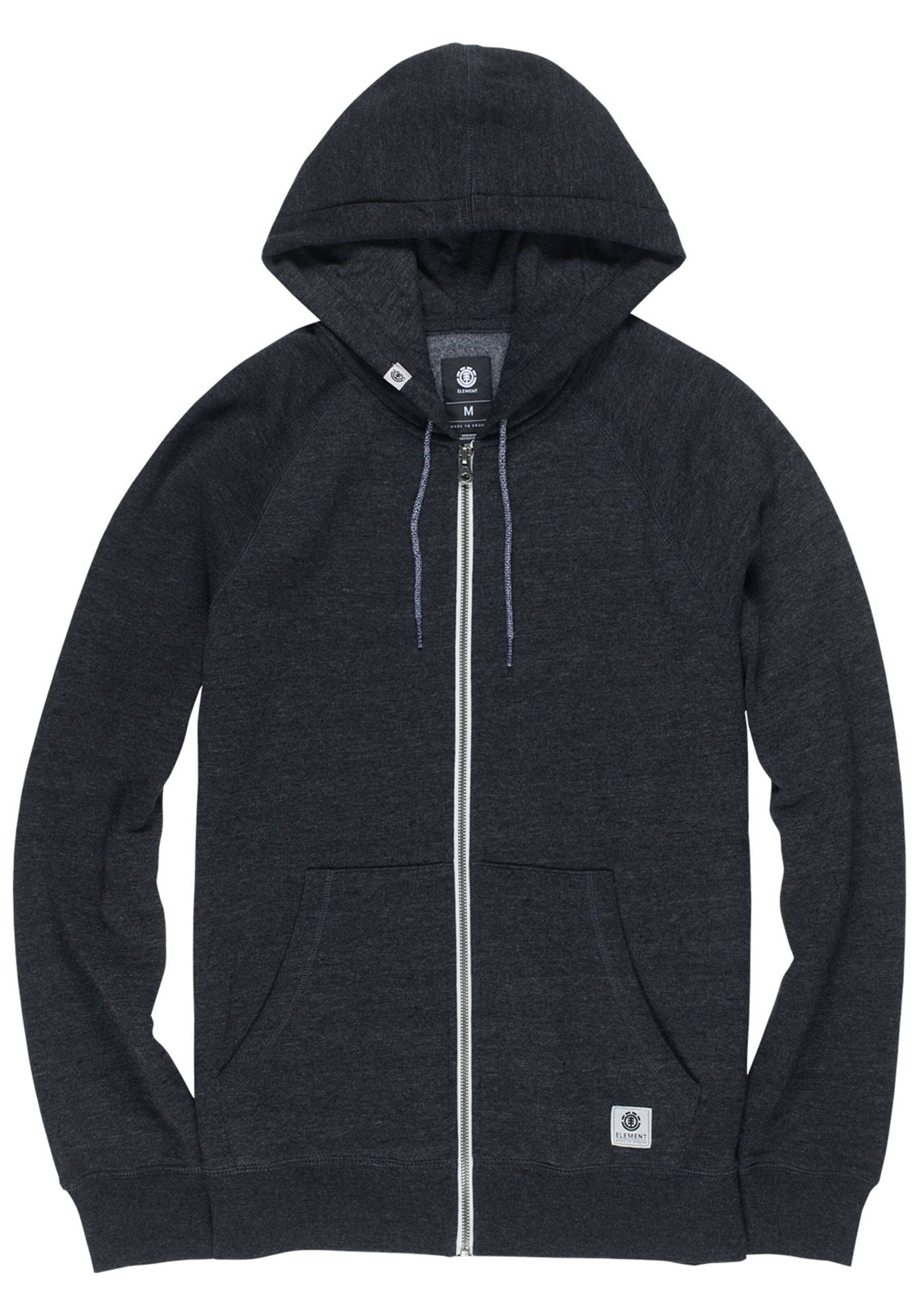 ELEMENT - Sportsweatvest 'Meridian' in de kleur Zwart gemêleerd