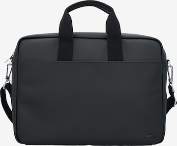 LACOSTE Document Bag in Black: front