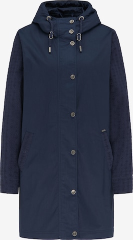 DreiMaster Vintage Winter Parka in Blue: front