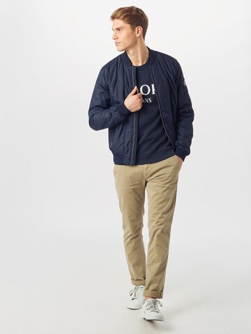 JOOP! Jeans Klasický střih Mikina 'Alfred' – modrá: přední strana