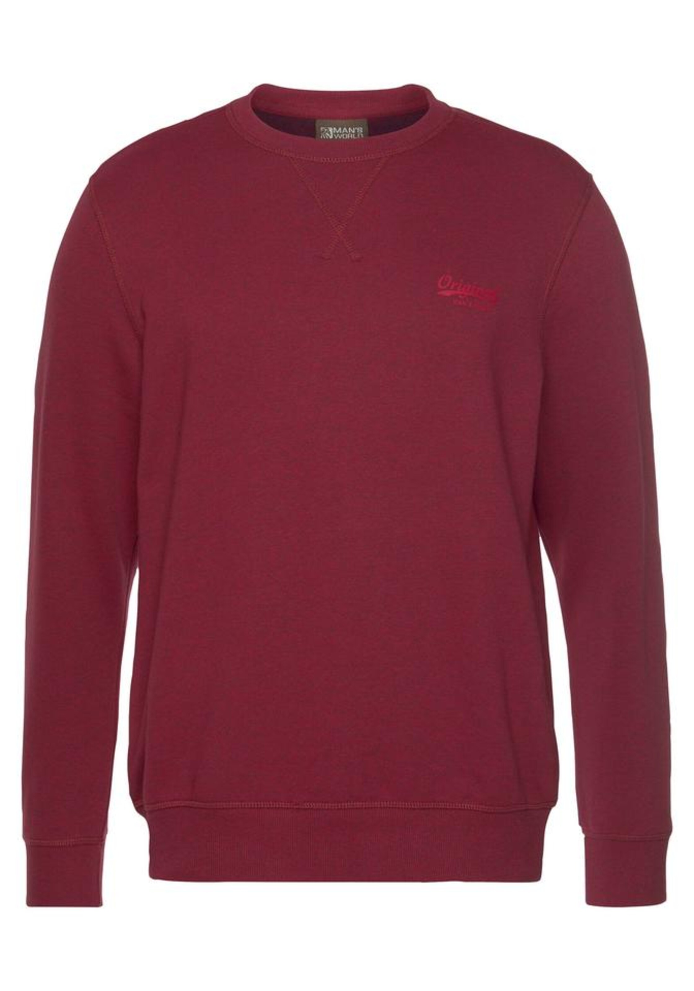 Man's World Sweatshirt in Rot: Vorderseite