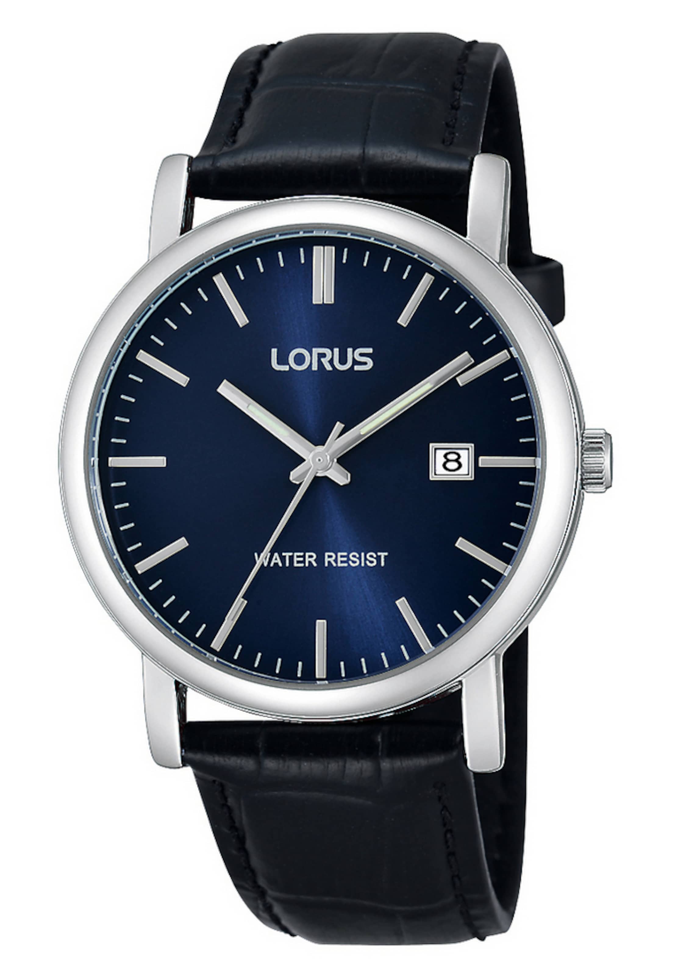 LORUS Analog watch 'Klassisch' in Black: front