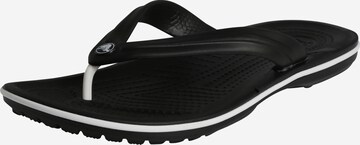 Crocs T-Bar Sandals in Black: front