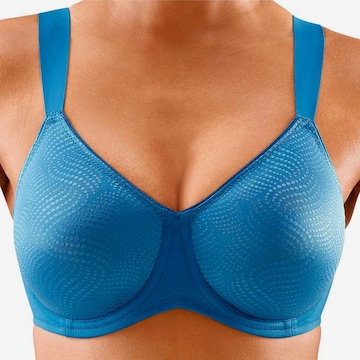 TRIUMPH Minimiser Bra in Blue: front