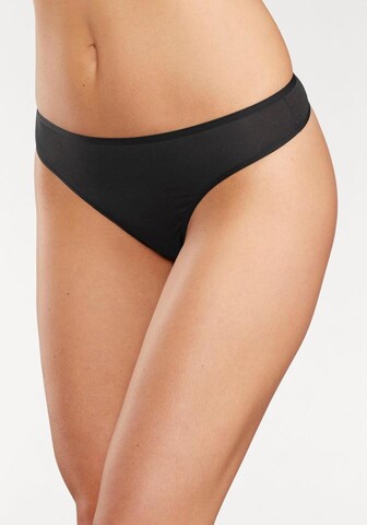 LASCANA String in Black: front