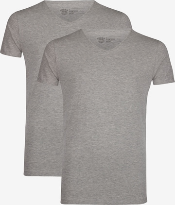 Coupe regular T-Shirt Petrol Industries en gris : devant