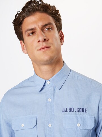 JACK & JONES Regular Fit Hemd 'Clark' in Blau