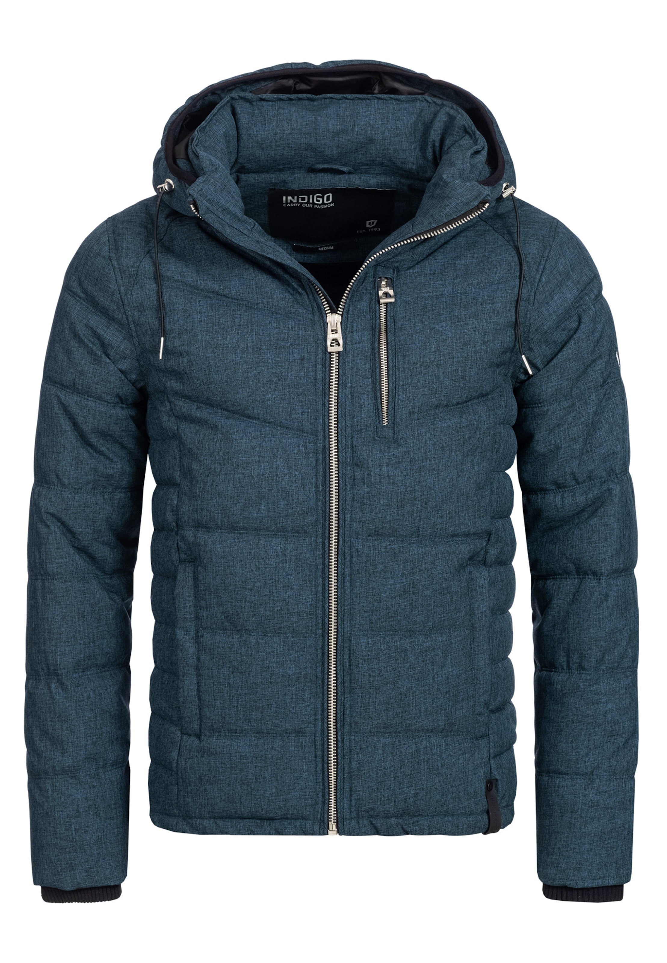 INDICODE JEANS Winterjacke 'Circus' in Blau: Vorderseite